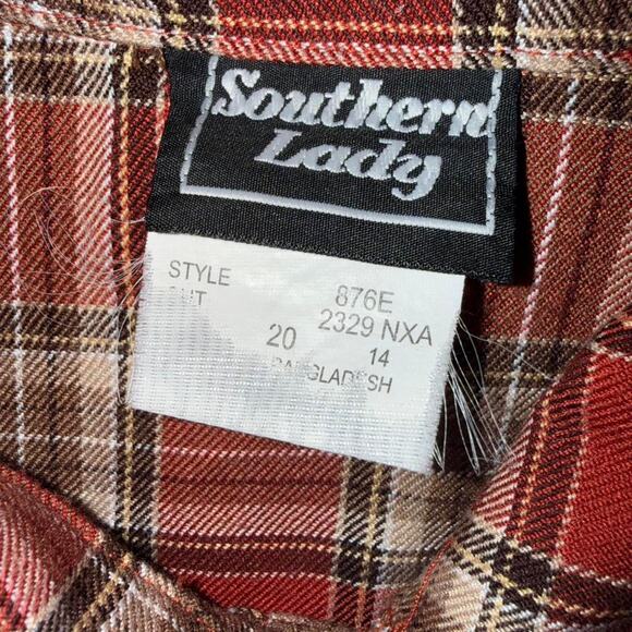 Rare Vintage VTG Flannel Plaid Lightweight Coat with unique buttons womens sz L - Picture 7 of 7